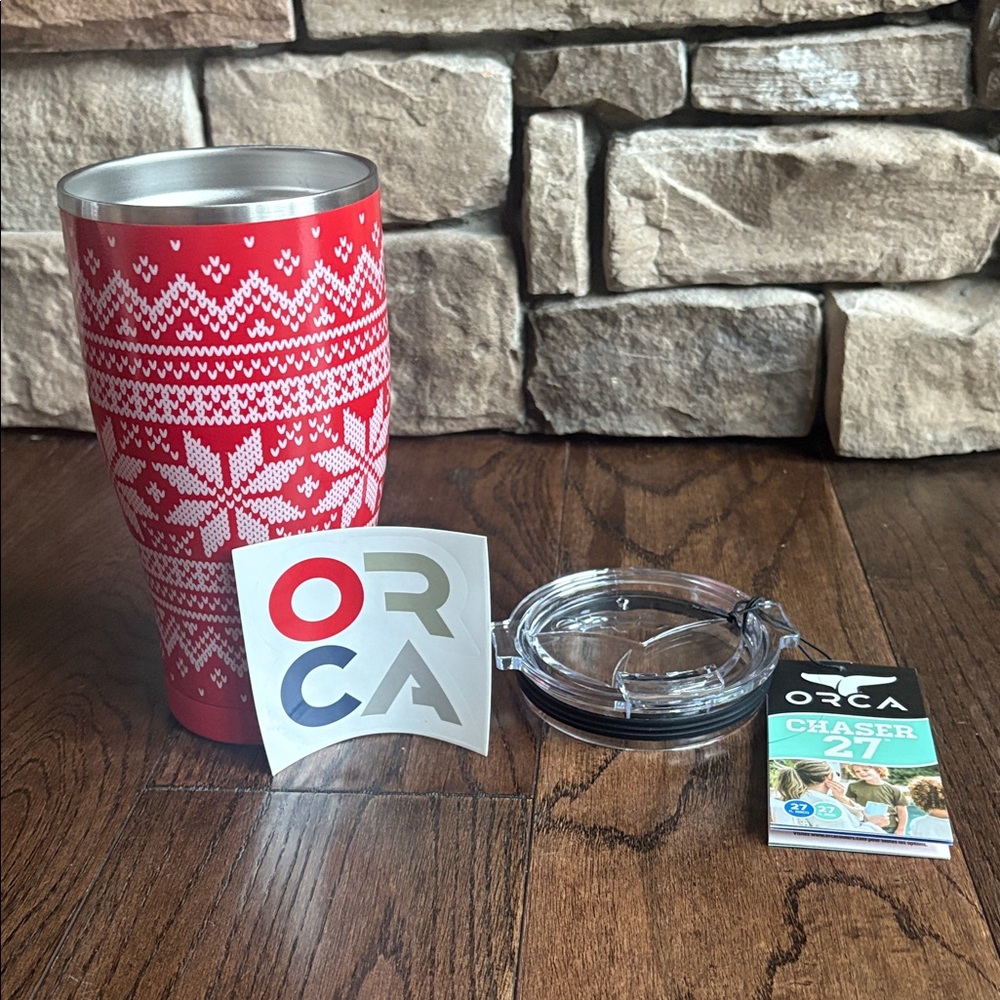 Orca Chaser 27 ounce red sweater mug - Picture 3 of 4